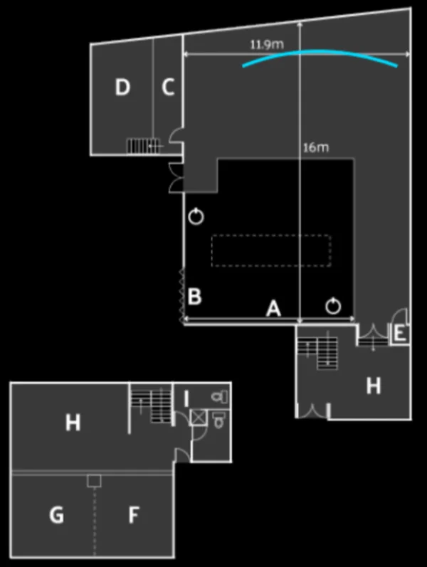 Big Sky Studio 2D Floorplan
