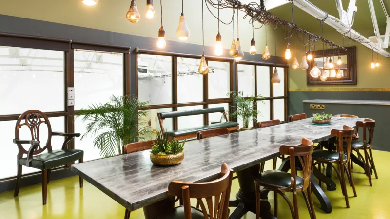 Kitchen and dining mezzanine