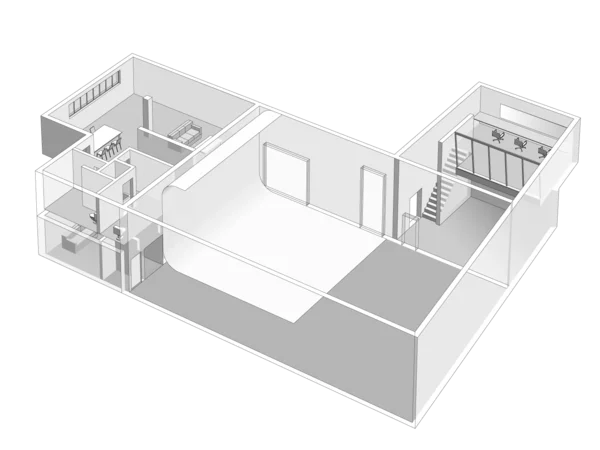 Studio 2 3D plan