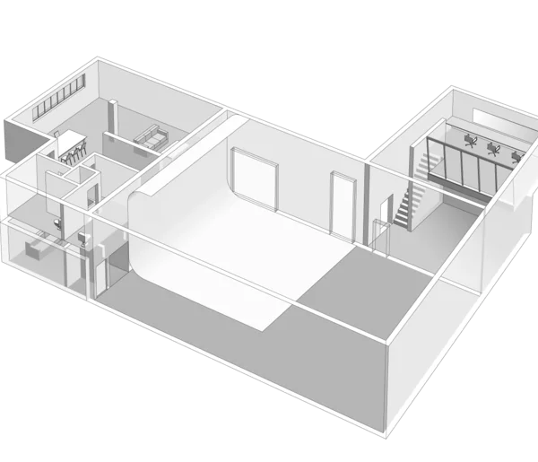 Studio 2 3D plan