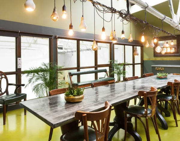 Kitchen and dining mezzanine